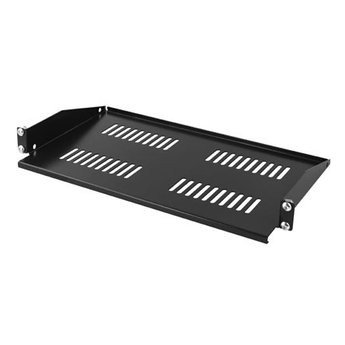 SP-RACKHYLLE-TS-FH16   Rackhylle 1U Sort, for 19" montering